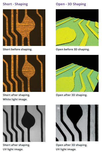 AOS sample inner layer core rework comparison image